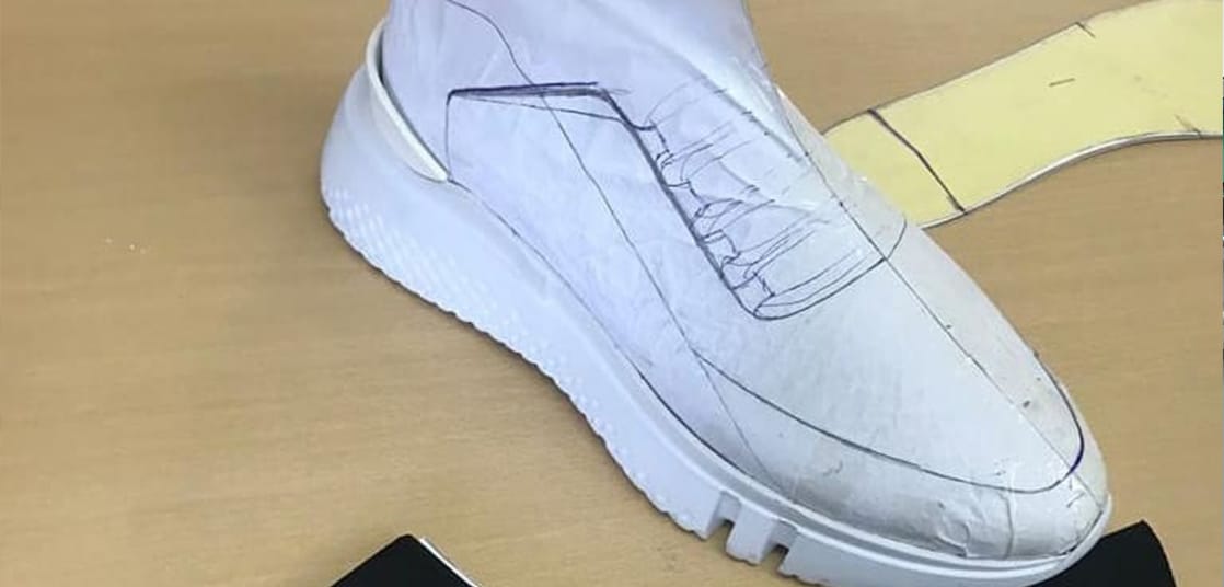 pattern making on shoe / sneaker