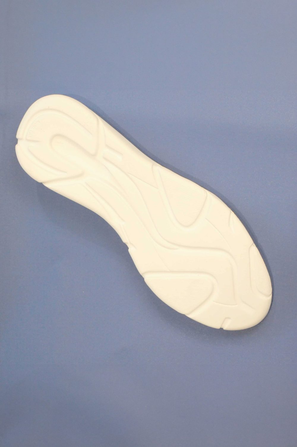 Blue Vegan rubberized leather sneakers shoes