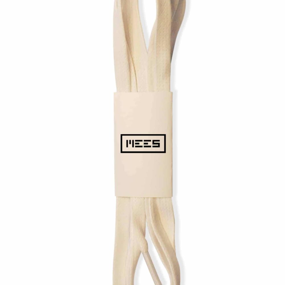 White flat shoelaces / sneakerlaces