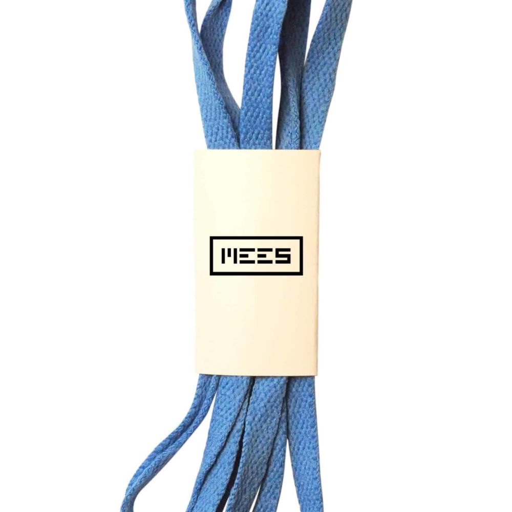 Blue flat shoelaces / sneakerlaces