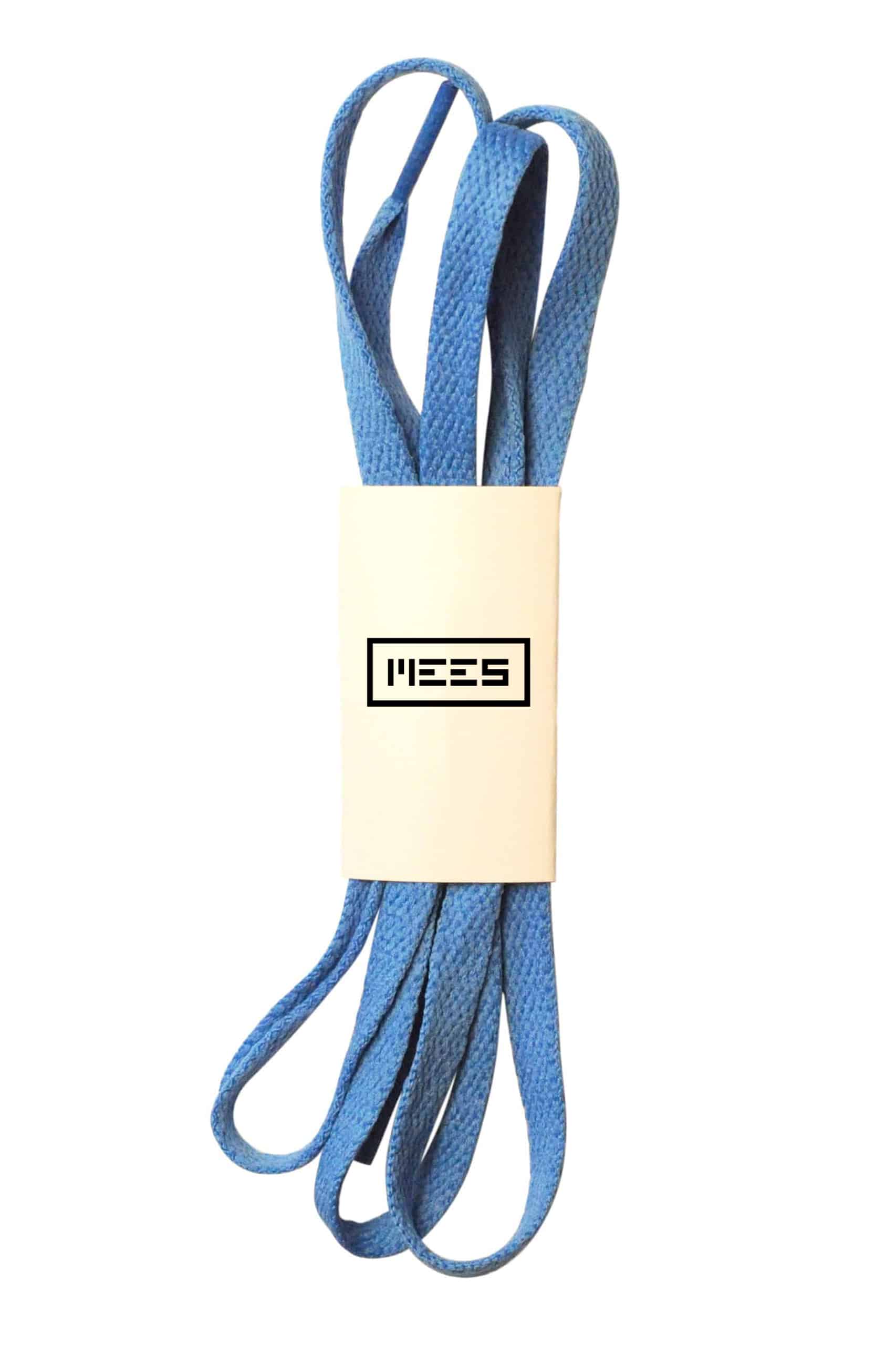 Blue flat shoelaces / sneakerlaces