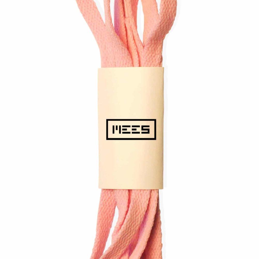 Pink flat shoelaces / sneakerlaces