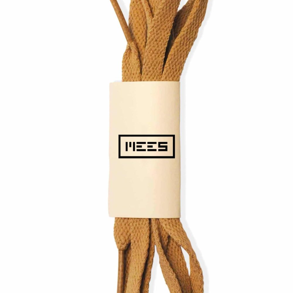 Brown flat shoelaces / sneakerlaces