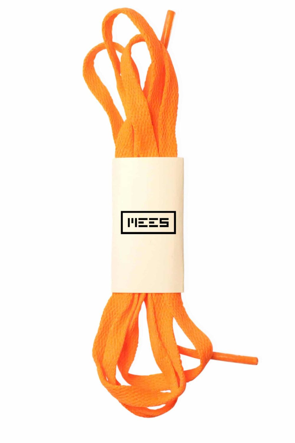 Orange flat shoelaces / sneakerlaces