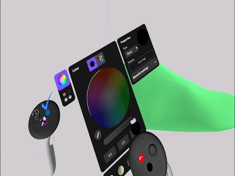 Digital footwear design interface used to create 3D shoe concepts